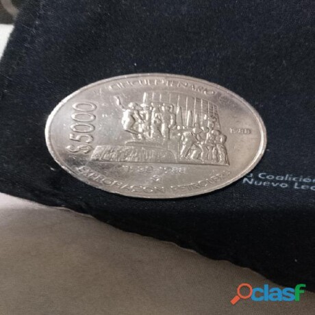 moneda-5000-pesos-mexicanos-1988-edicion-expropiacion-petrolera-en-monterrey-clasf-aficiones-y-ocio-big-0