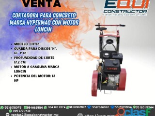 Edomex cortadora para concreto marca hypermaq con motor loncin en Ecatepec De Morelos | Clasf casa-y-jardin