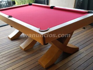 Excelente mesa de billar, disebxc3x91o patas cruzadas en Xico | Clasf casa-y-jardin