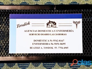 Agencias doméstica y enfermería tosdok en Miguel Hidalgo | Clasf servicios