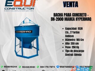 Bacha para concreto bh 200 hypermaq aguascalientes en Aguascalientes | Clasf formacion-y-libros