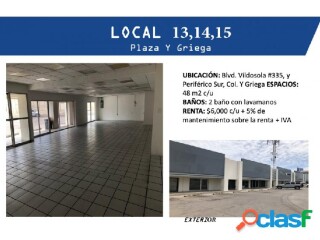 Locales en renta en "plaza y" en Hermosillo | Clasf inmobiliaria