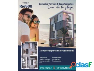 Torre rio departamento cerca de playa en Mazatlán | Clasf inmobiliaria