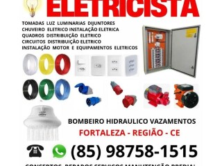 ELETRICISTA PREDIAL RESIDENCIAL 24HS [***] Fortaleza Cidade - Pintor de parede e reformas 