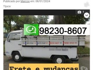 Frete e pequenas mudanças Kombi pickup Bangu - Fretes e mudanças 